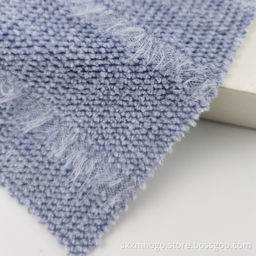 Polyester Velvet Warp Knitted Stretch Velvet Corduroy Fabric